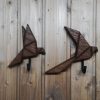 Medinis rūbų kabliukas Origami paukštis