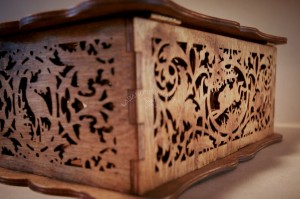 Decorative wooden box Forest